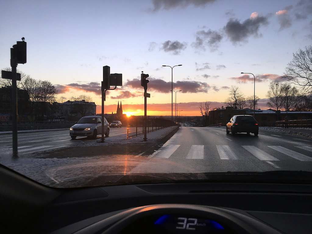 Zachód Słońca w Olsztynie
