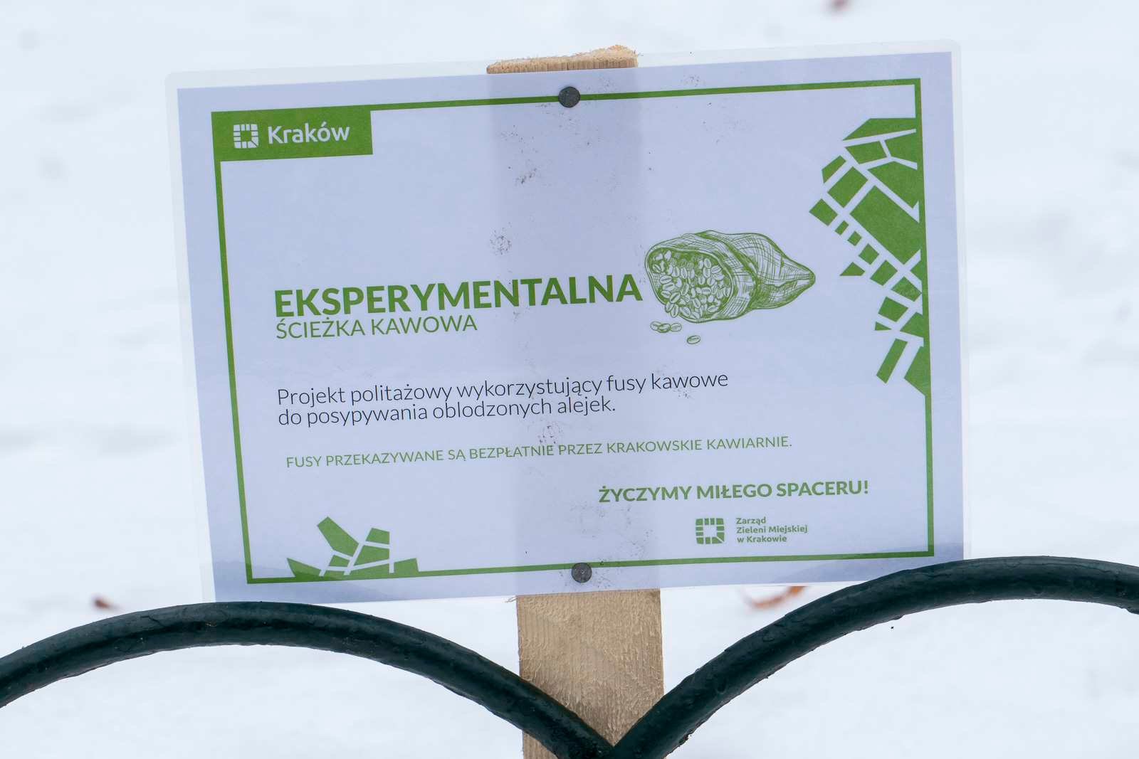 Krakowskie planty w kawie. Fot. Krzysztof Skłodowski