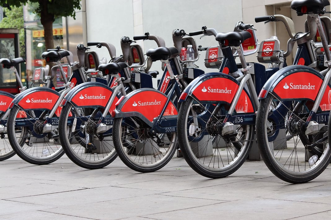Santander bank, rowery