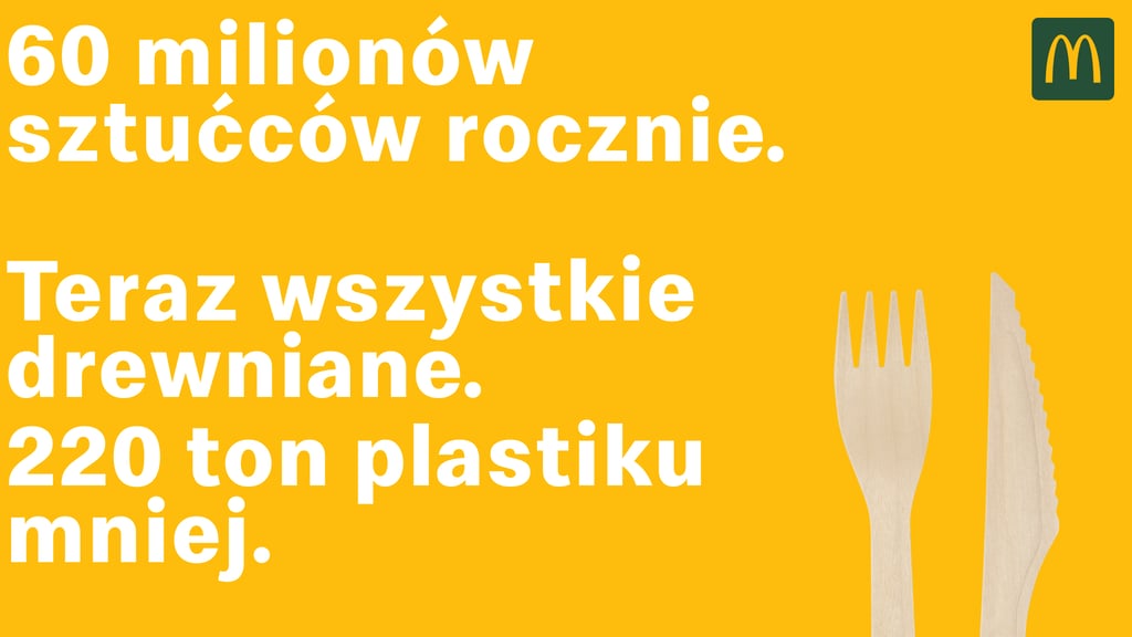 McDonald's zmiania sztućce