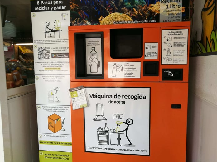 automat do recyklingu oliwy